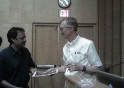 Dr. John Mather, after his presentation at GSFC on June 2009