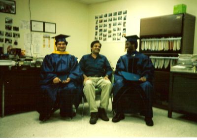 Professor Misra with his first graduates (1994)