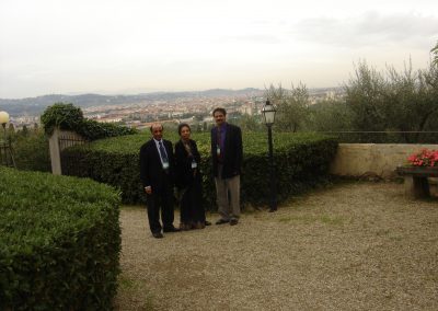 Dr. & Mrs. V.H. Oswal at the site of the Laser Florence 2004 Conference