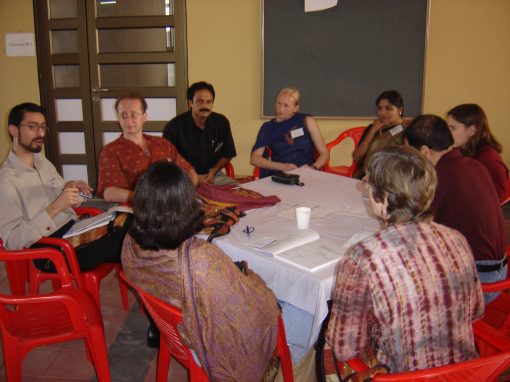 Breakout sessions during the Mid-Year Fulbright Conference in Kozhikode, India, Jan, 2005