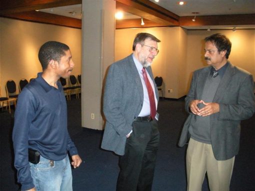 Nobel Laureate, Dr. William Phillips, during his visit to Howard University on March 10, 2010