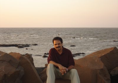 scenic spots on the TIFR campus in Mumbai during his Fulbright Scholarship tenure in India (2005)