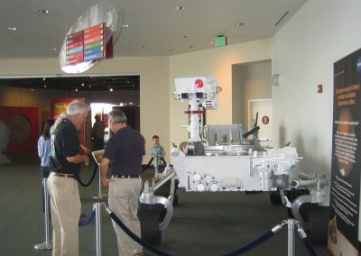 Curiosity rover model front view