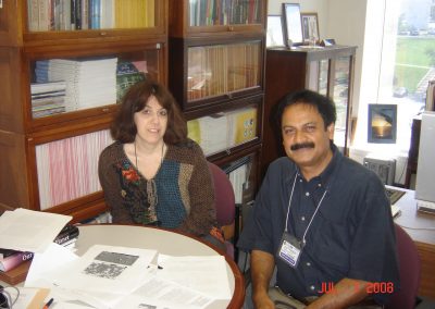 Prof. Misra with Dr. Jacqueline LeMoigne at NASA GFSC during his tenure as an ESMD Faculty Fellow, July 2008.