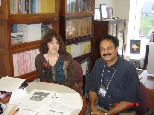 Prof. Misra with Dr. Jacqueline LeMoigne at NASA GFSC during his tenure as an ESMD Faculty Fellow, July 2008.