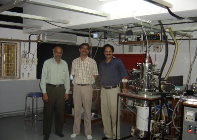 Professor Misra with N. Periasamy of TIFR and Dr. G.N. Patwari at IIT Bombay, India (2005)
