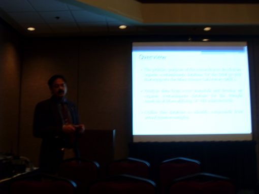 Dr. Misra presenting in AbSciCon 2010.