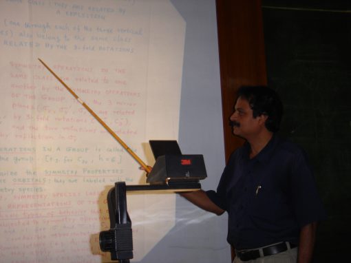 Professor Misra giving a lecture on “Laser Spectroscopy and Its Applications” at TIFR (2005)