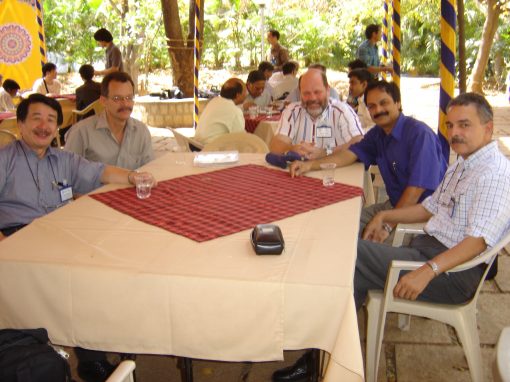 Professor Misra at the Spectroscopy Conference in Bangalore, India (February 2005)
