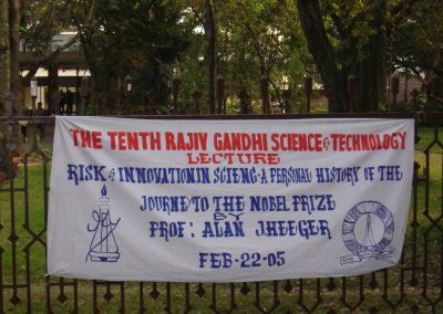The announcement of the 10th Rajiv Gandhi Science & Technology Lecture by 2000 Chemistry Nobel Laureate Alan J. Heeger