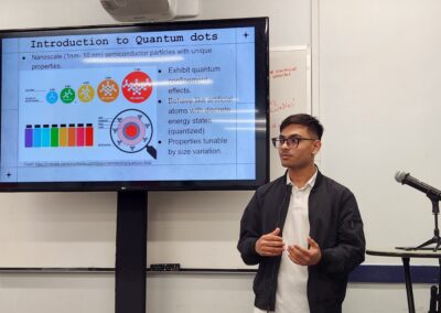 Undergraduate Student, Bipul Gyawali, Presenting at Howard University Research Month 2025