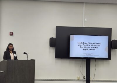 Undergraduate Student, Zakiya Williams, Presenting at Howard University Research Month 2025