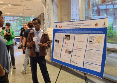 Undergraduate Student, David Mugisha, Presenting at the SPS Zone 4 Meeting Hosted By UMD
