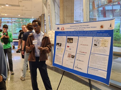 Undergraduate Student, David Mugisha, Presenting at the SPS Zone 4 Meeting Hosted By UMD