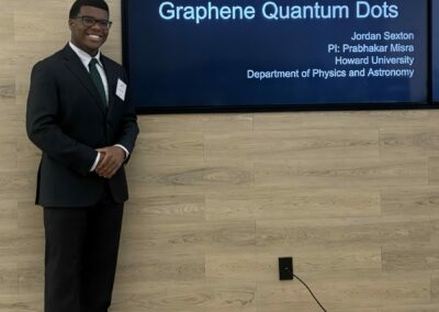 Physics Major, Jordan Sexton, Presenting at Howard University Research Month April 2026