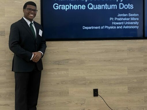 Physics Major, Jordan Sexton, Presenting at Howard University Research Month April 2026