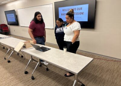 Howard University Physics Majors, Alyssa Applin and Nyla McGee, Viewing a Physics Demo at the SPS Zone 4 Meeting Hosted by Radford University March 2026